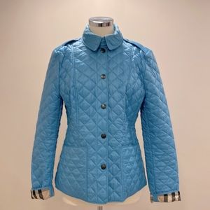 Burberry Brit quilted jacket turquoise. L